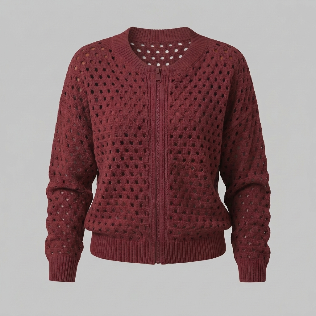 GWENDOLINE OPENWORK KNIT JACKET