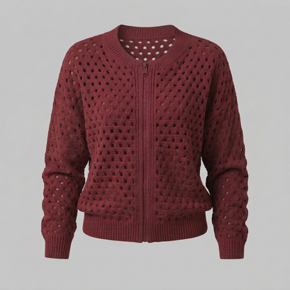 GWENDOLINE OPENWORK KNIT JACKET