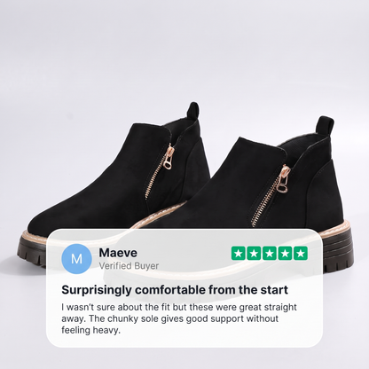 MARGOT SUEDE PLATFORM ANKLE BOOTS