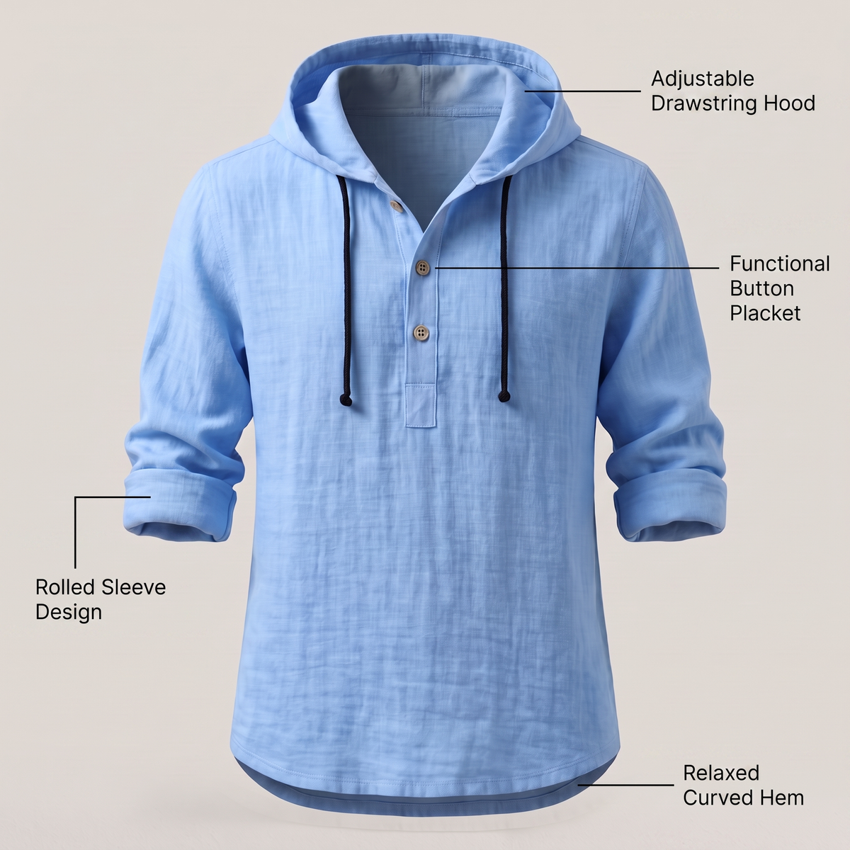 HUDSON HOODIE SHIRT