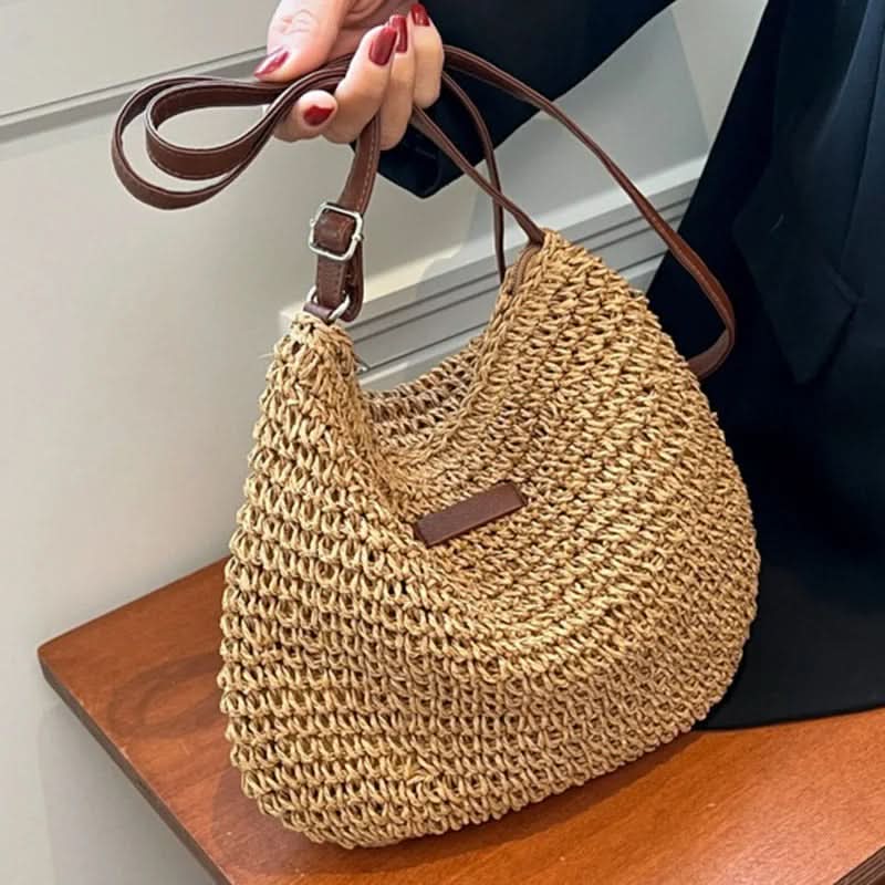 LAVINIA ELEGANT STRAW TOTE