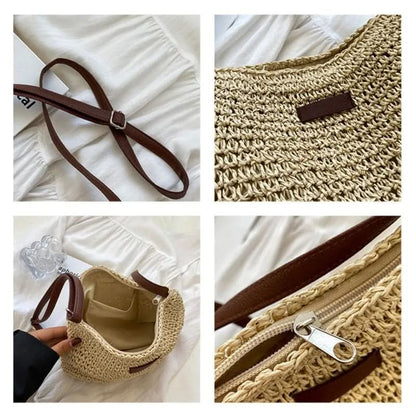 LAVINIA ELEGANT STRAW TOTE