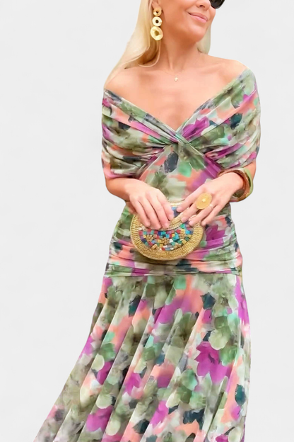 VALENTINA WILDFLOWER V-DRESS
