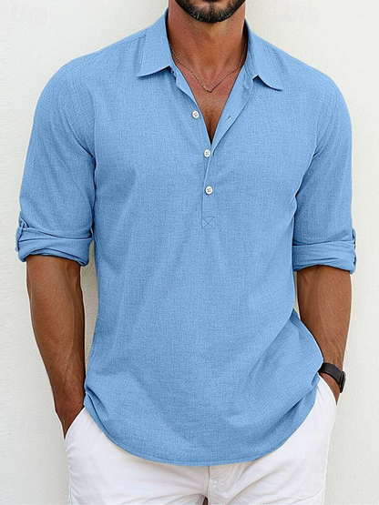 HARRISON LINEN POLO