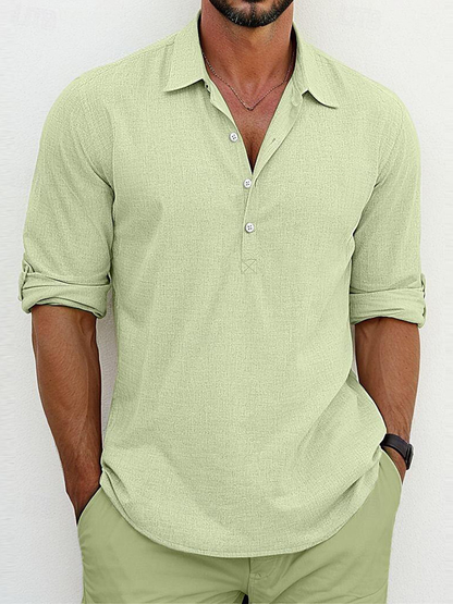 HARRISON LINEN POLO