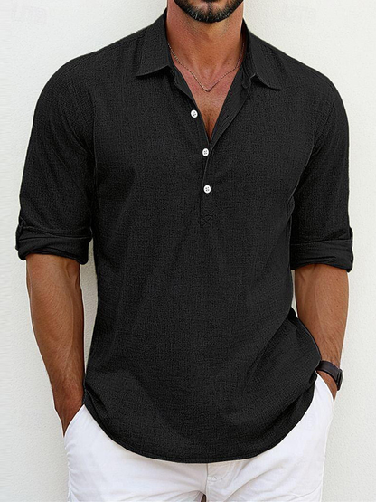HARRISON LINEN POLO