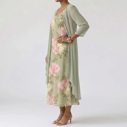 AMELIE SOFT GARDEN MIDI DRESS