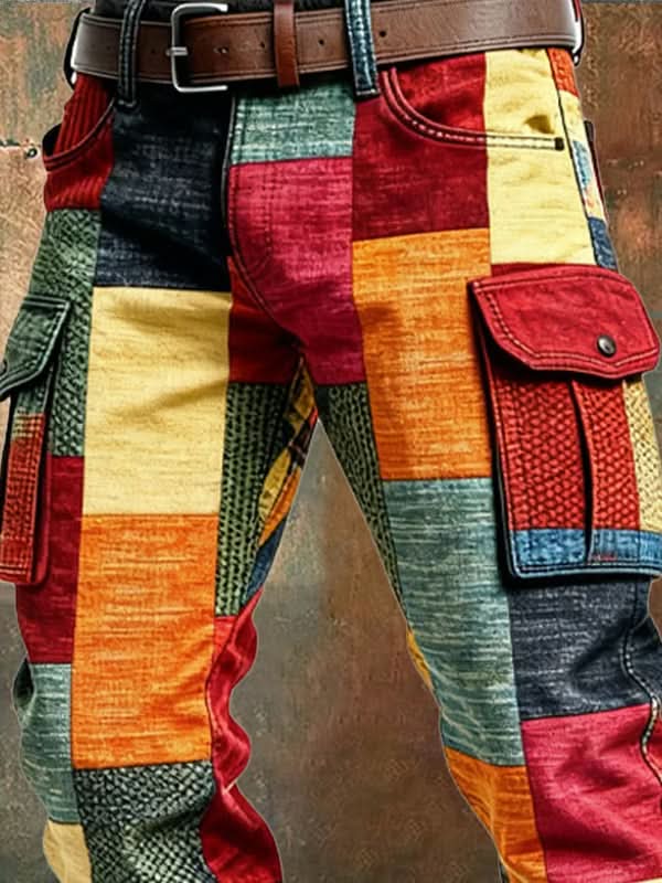VARRON PATCHWORK UTILITY PANT