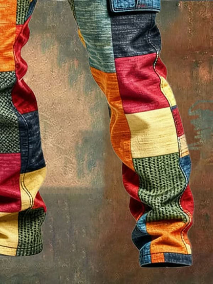 VARRON PATCHWORK UTILITY PANT