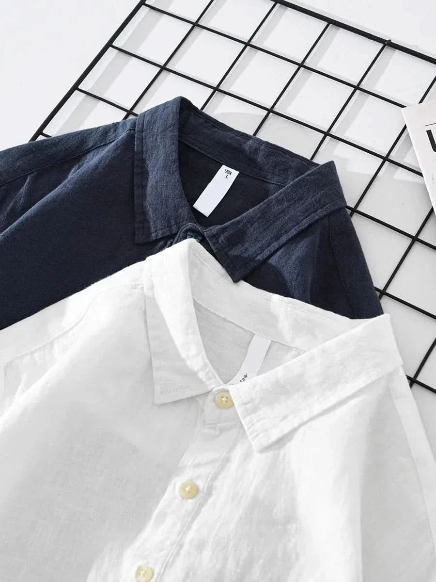 ALDRIDGE GRANDAD COLLAR SHIRT
