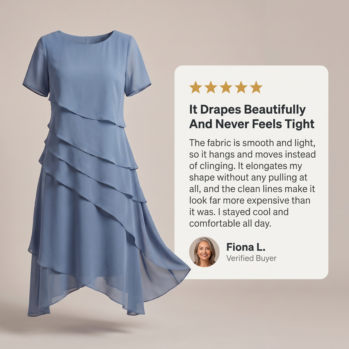 IRINA GRACEFUL SOFT TOUCH DRESS