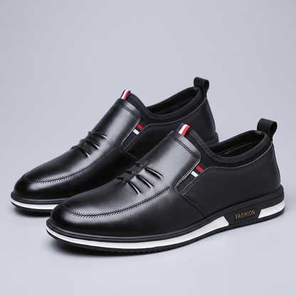 LIAM LEATHER SLIP-ON SNEAKERS