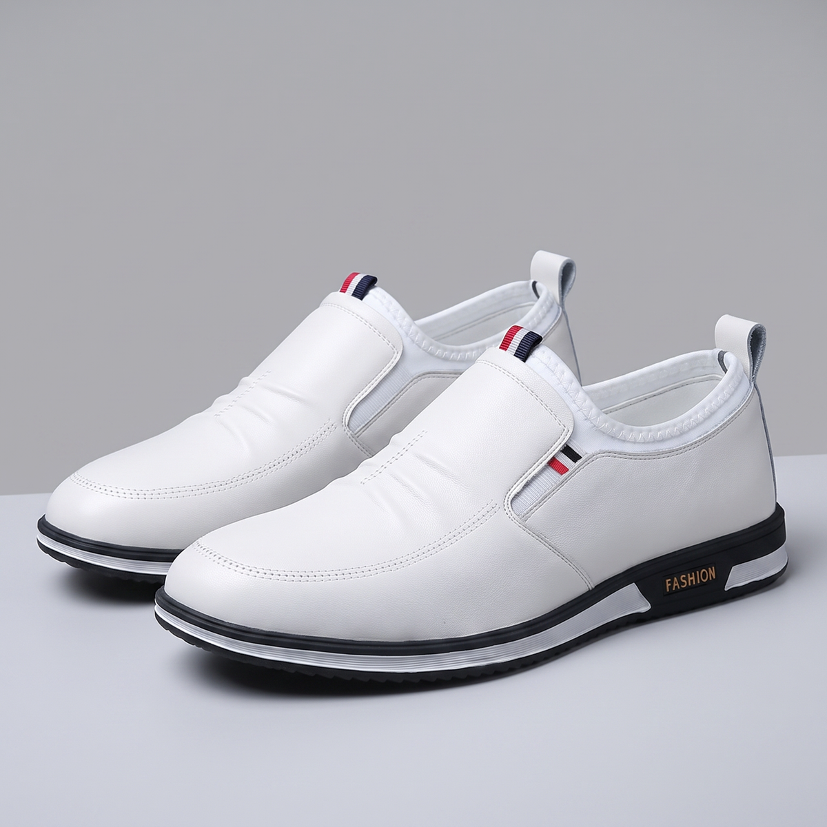 LIAM LEATHER SLIP-ON SNEAKERS