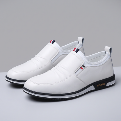 LIAM LEATHER SLIP-ON SNEAKERS