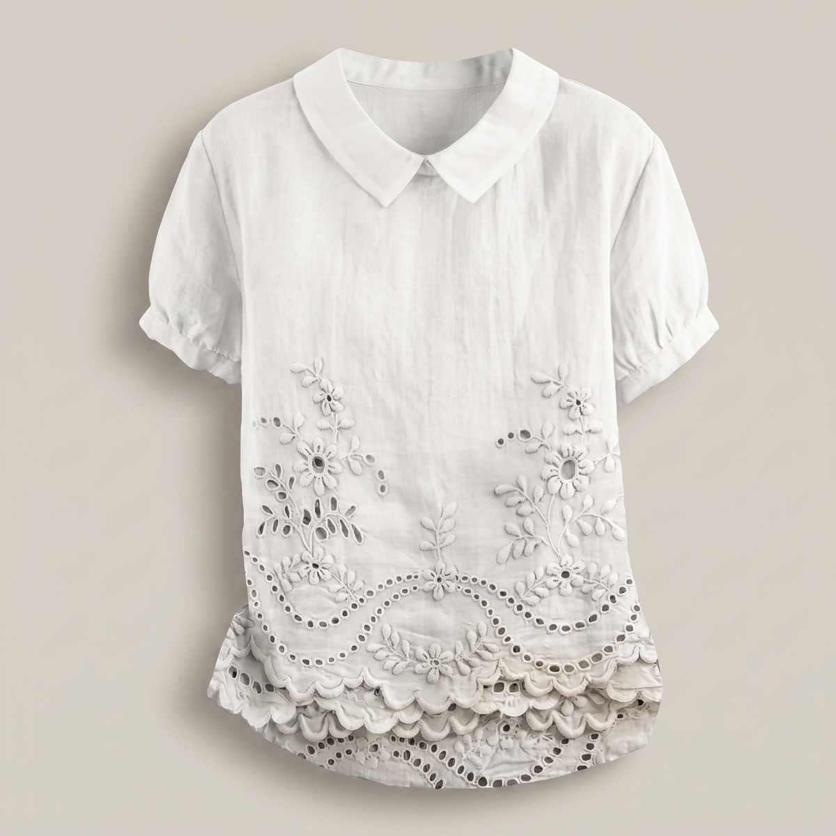 LILY BLOOM EMBROIDERED TOP