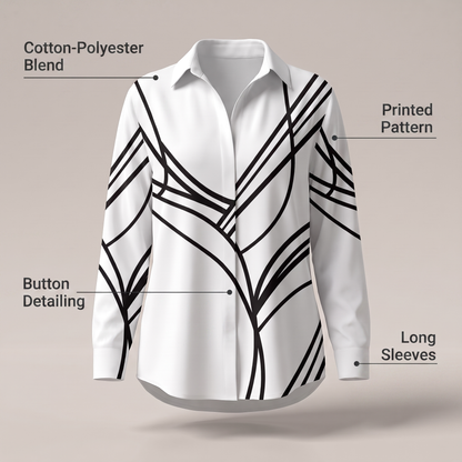 LIVIA VINTAGE CASUAL BLOUSE