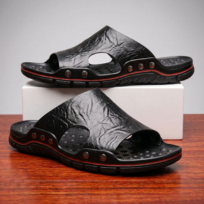 MONTEROSSO LEATHER SANDALS