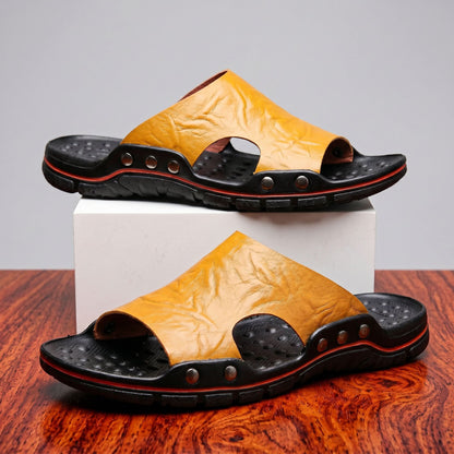 MONTEROSSO LEATHER SANDALS