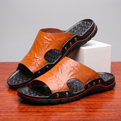 MONTEROSSO LEATHER SANDALS
