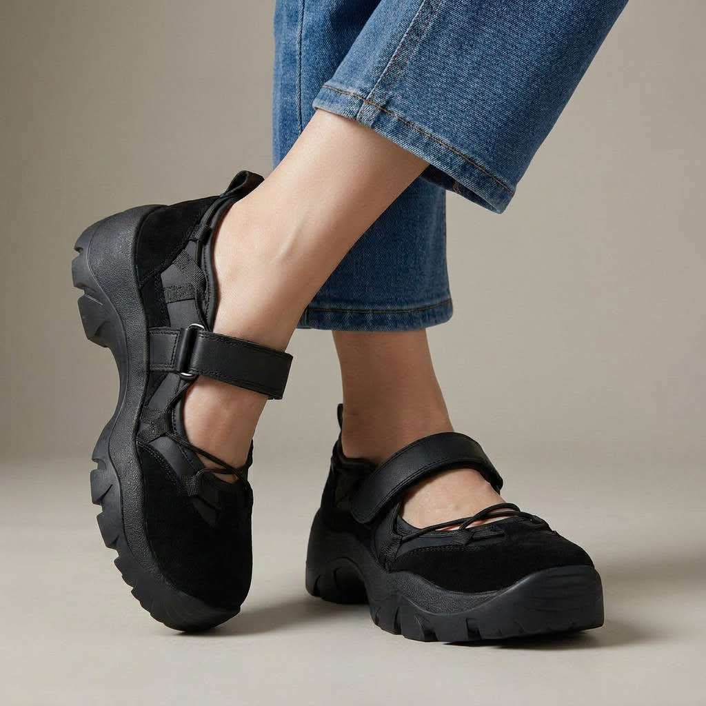 LOTTIE CHIC CROSS-STRAP SANDALS