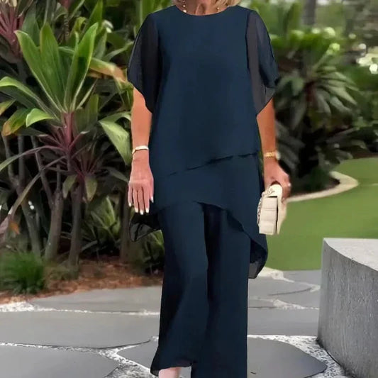 ELLA ELEGANT TOP & PANTS COMBO
