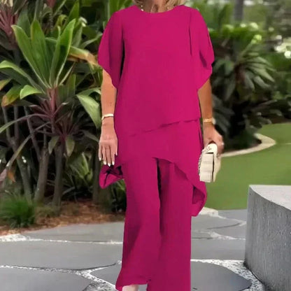 ELLA ELEGANT TOP & PANTS COMBO