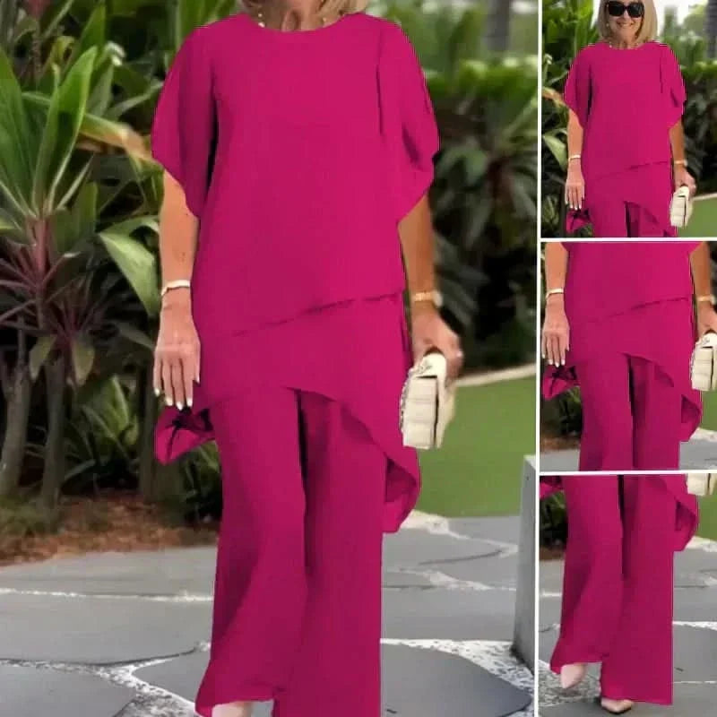 ELLA ELEGANT TOP & PANTS COMBO