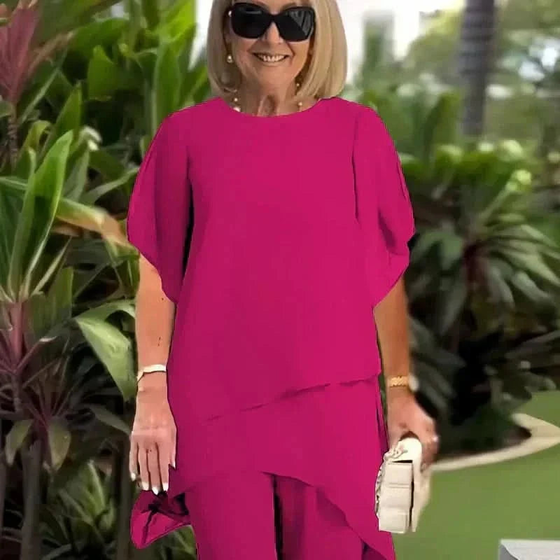ELLA ELEGANT TOP & PANTS COMBO