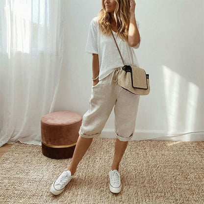 FREYA COMFORT CAPRI TROUSERS