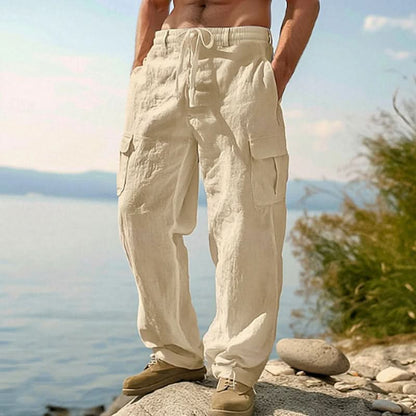 BROMLEY COTTON LINEN TROUSERS
