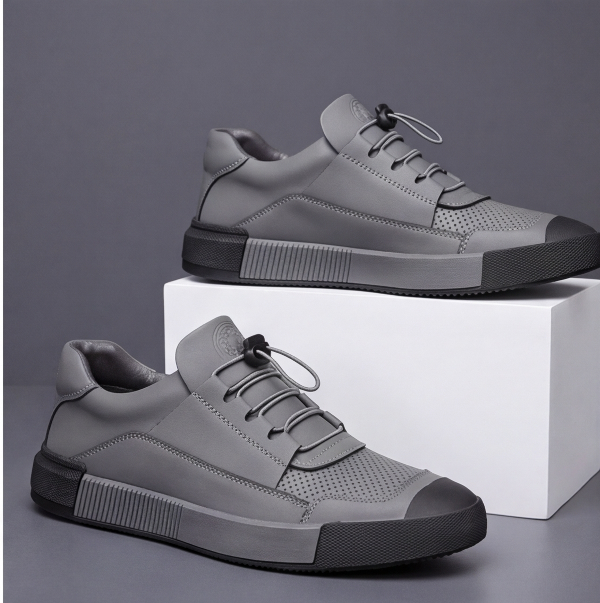 ROTHBURY LEATHER TRAINERS