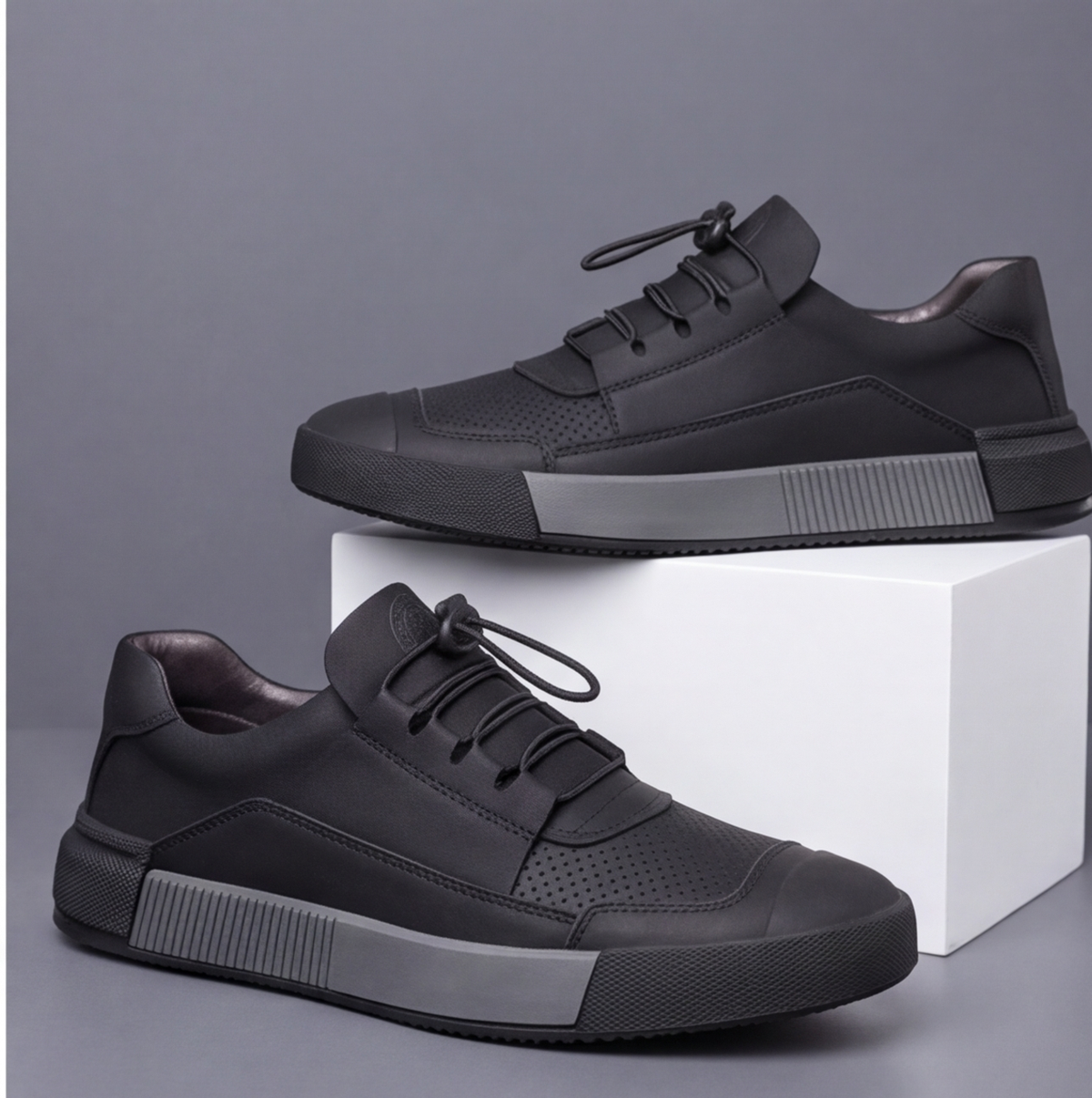 ROTHBURY LEATHER TRAINERS