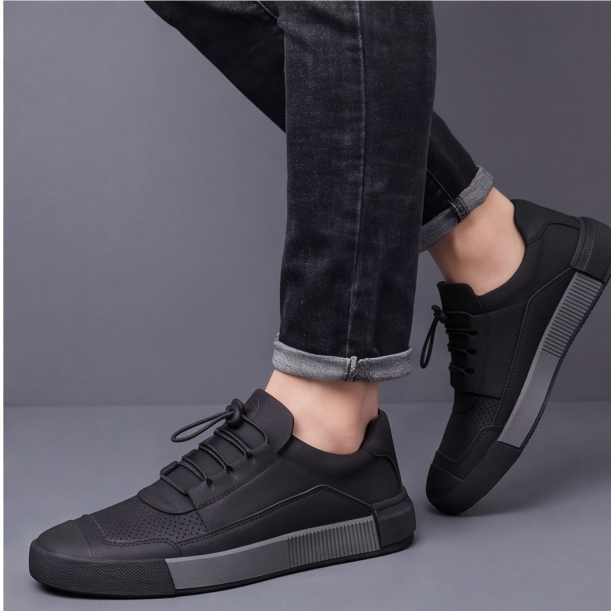 ROTHBURY LEATHER TRAINERS